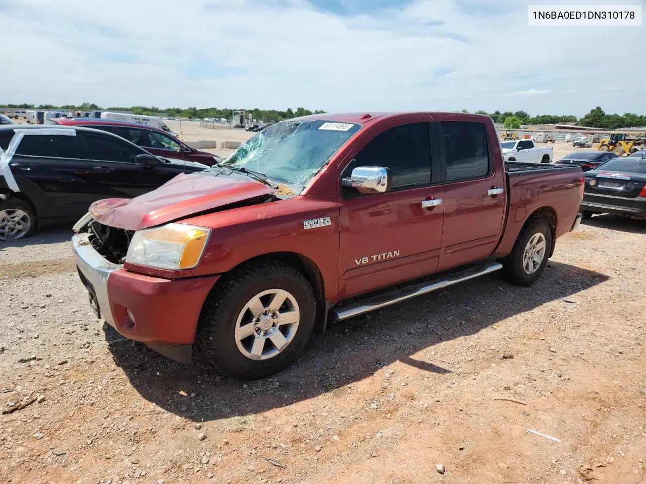 2013 Nissan Titan S VIN: 1N6BA0ED1DN310178 Lot: 61774895