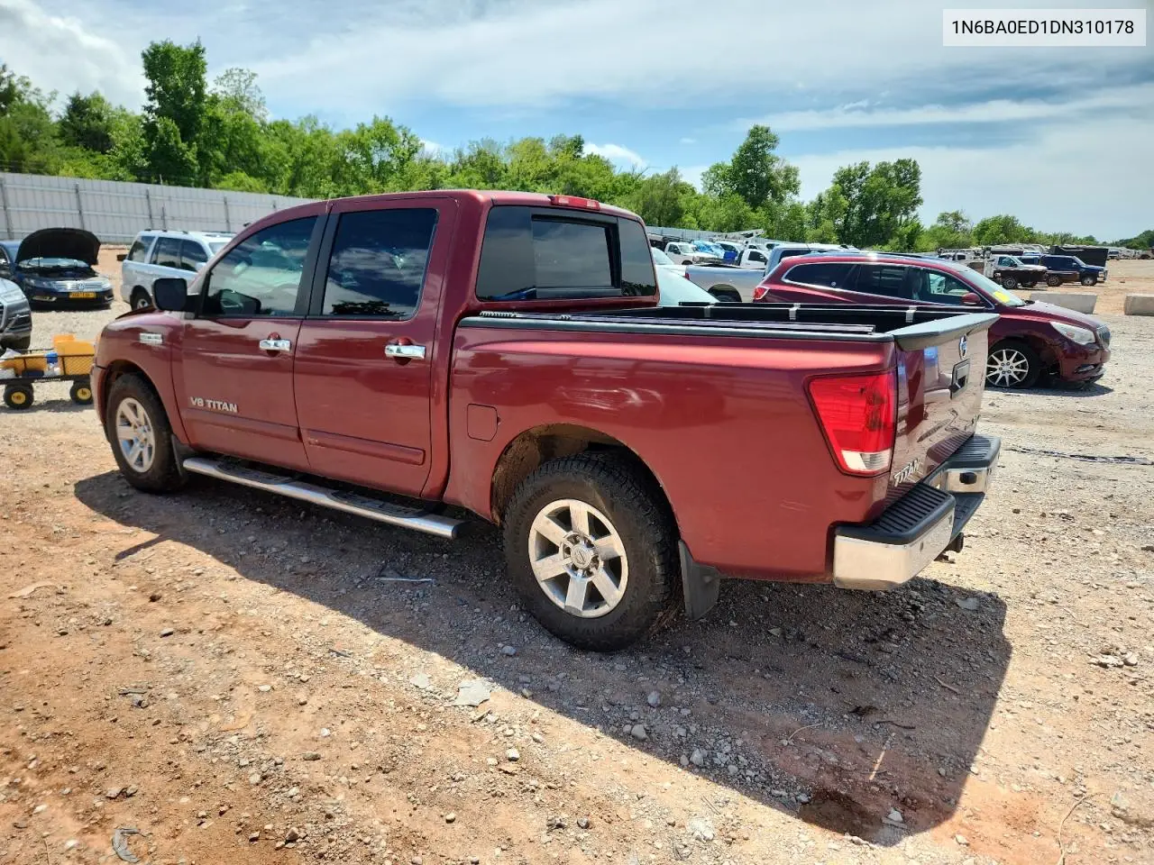 2013 Nissan Titan S VIN: 1N6BA0ED1DN310178 Lot: 61774895