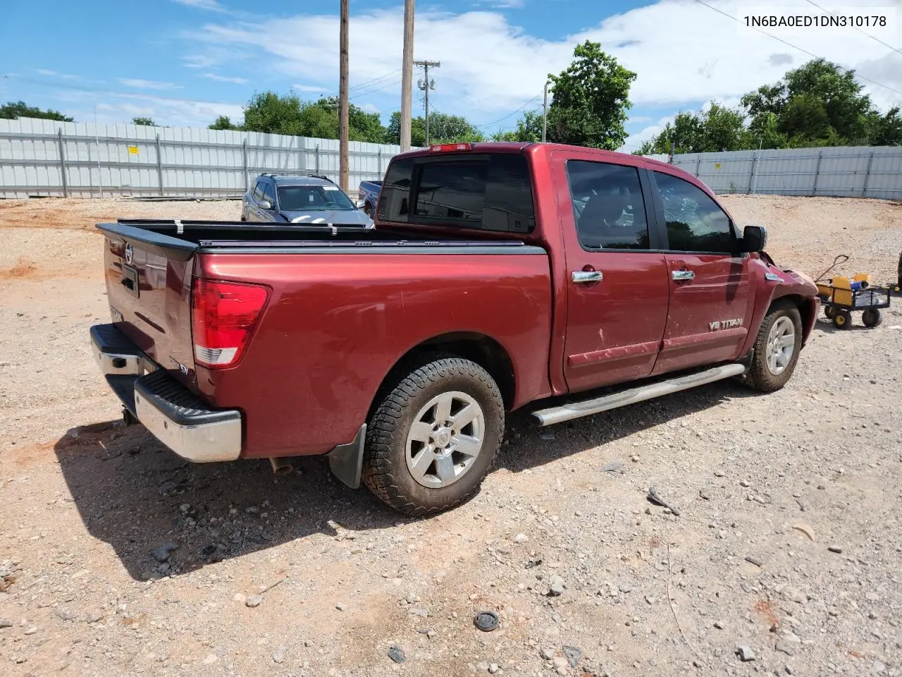 2013 Nissan Titan S VIN: 1N6BA0ED1DN310178 Lot: 61774895