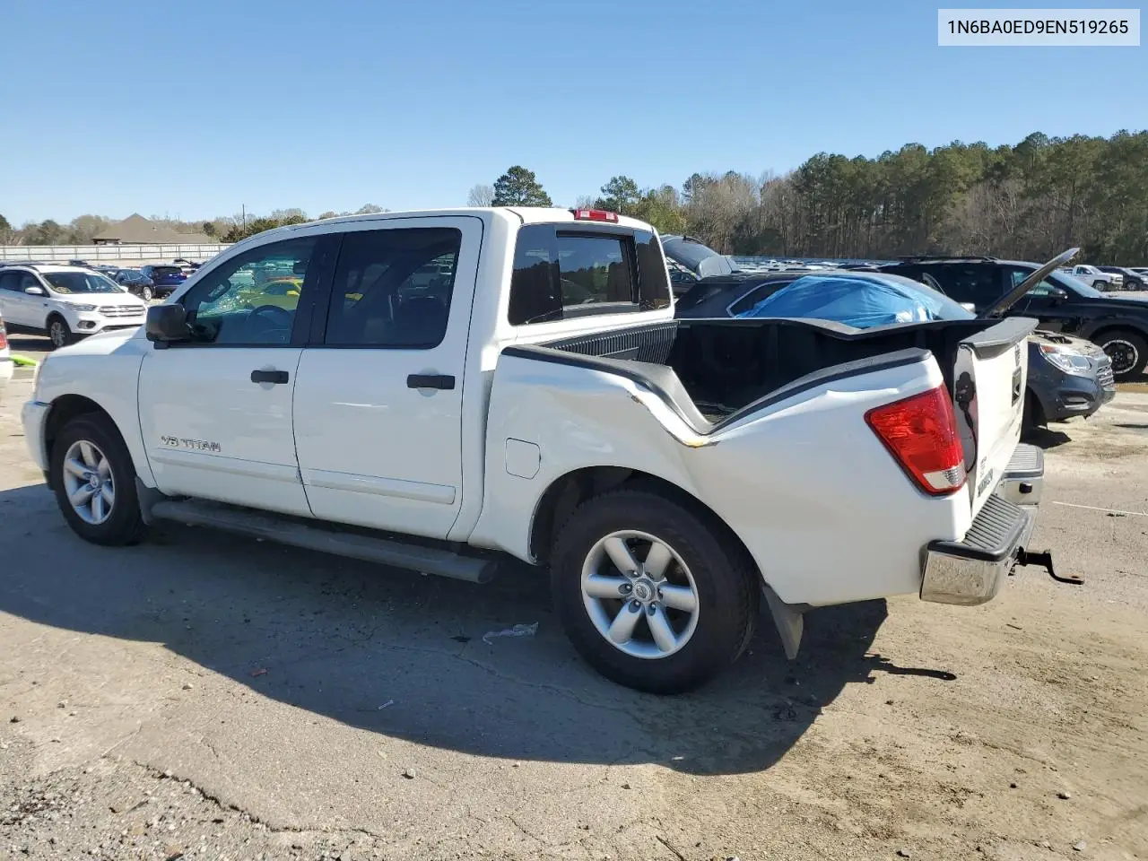 2014 Nissan Titan S VIN: 1N6BA0ED9EN519265 Lot: 48760095