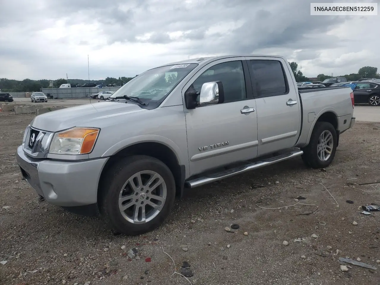 2014 Nissan Titan S VIN: 1N6AA0EC8EN512259 Lot: 63046785