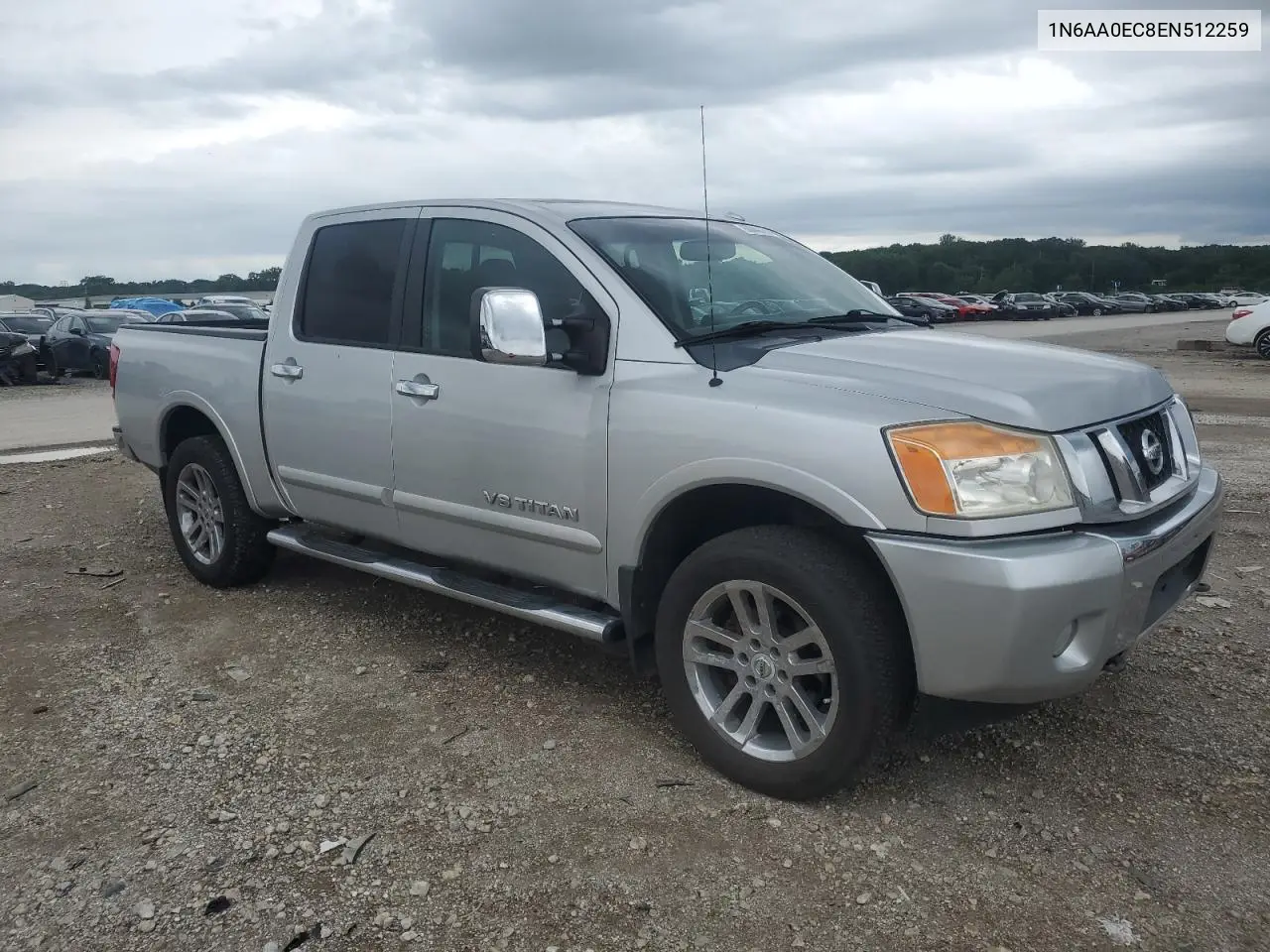 2014 Nissan Titan S VIN: 1N6AA0EC8EN512259 Lot: 63046785