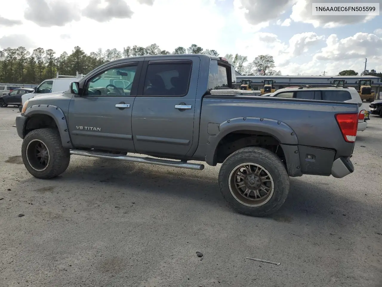 2015 Nissan Titan S VIN: 1N6AA0EC6FN505599 Lot: 51737835