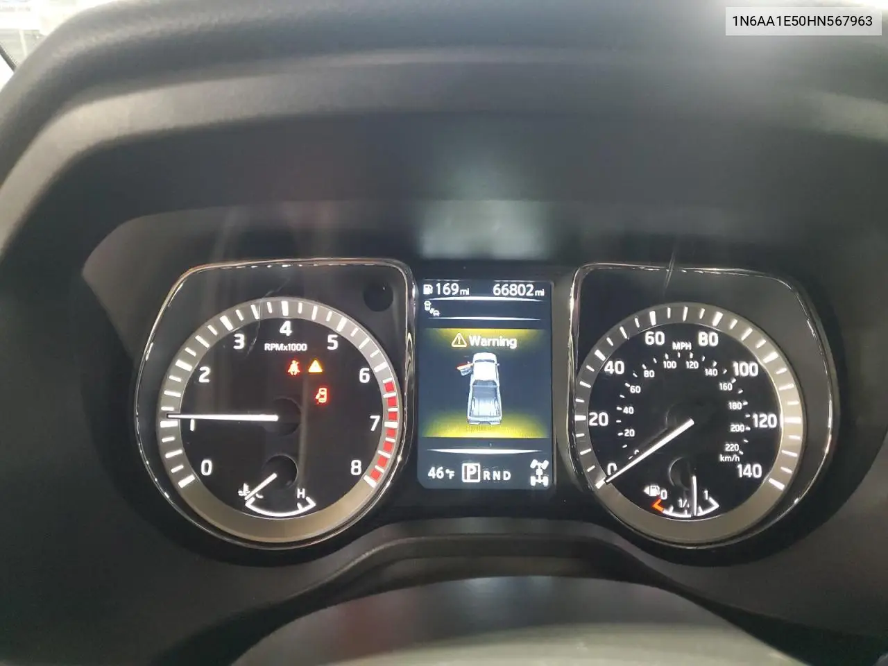 2017 Nissan Titan Sv VIN: 1N6AA1E50HN567963 Lot: 54131825