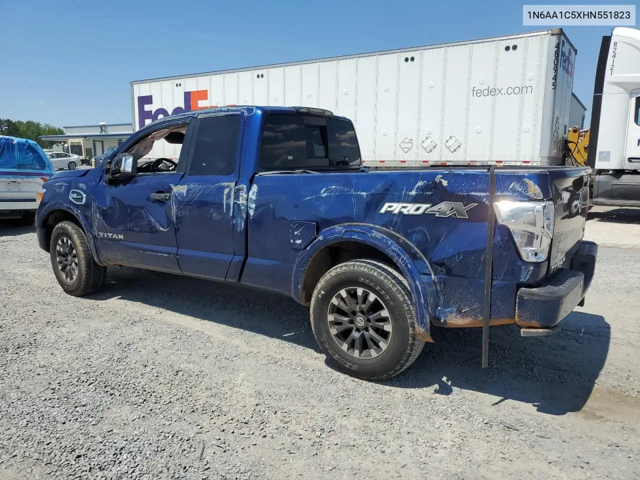 2017 Nissan Titan Sv VIN: 1N6AA1C5XHN551823 Lot: 55813995