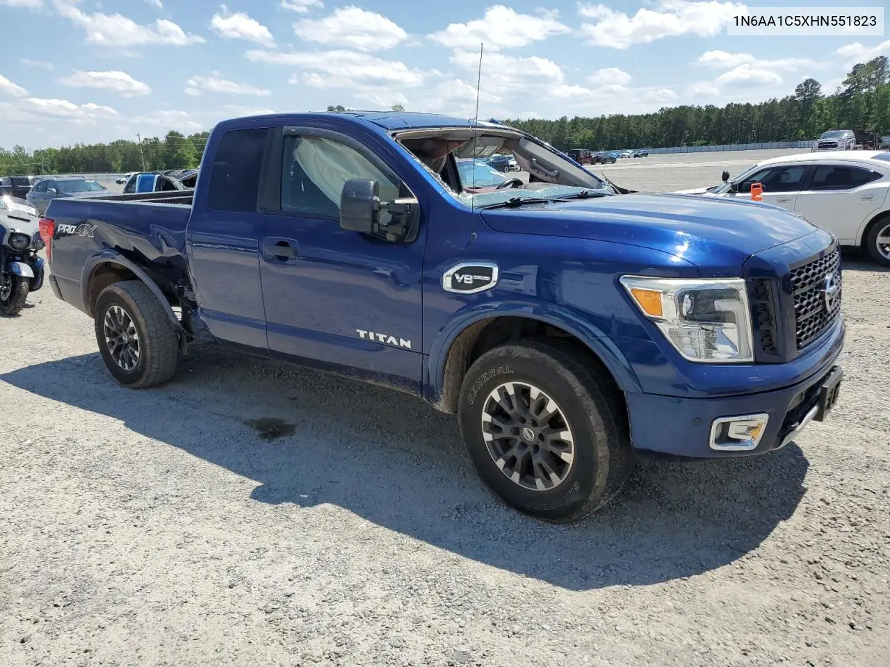 2017 Nissan Titan Sv VIN: 1N6AA1C5XHN551823 Lot: 55813995