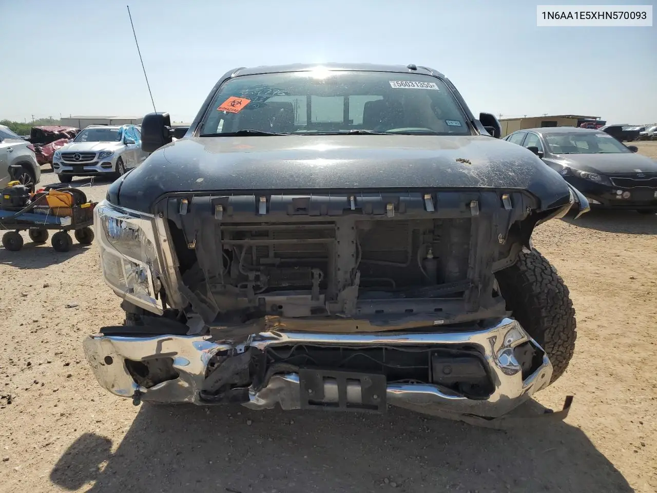 2017 Nissan Titan Sv VIN: 1N6AA1E5XHN570093 Lot: 56031355