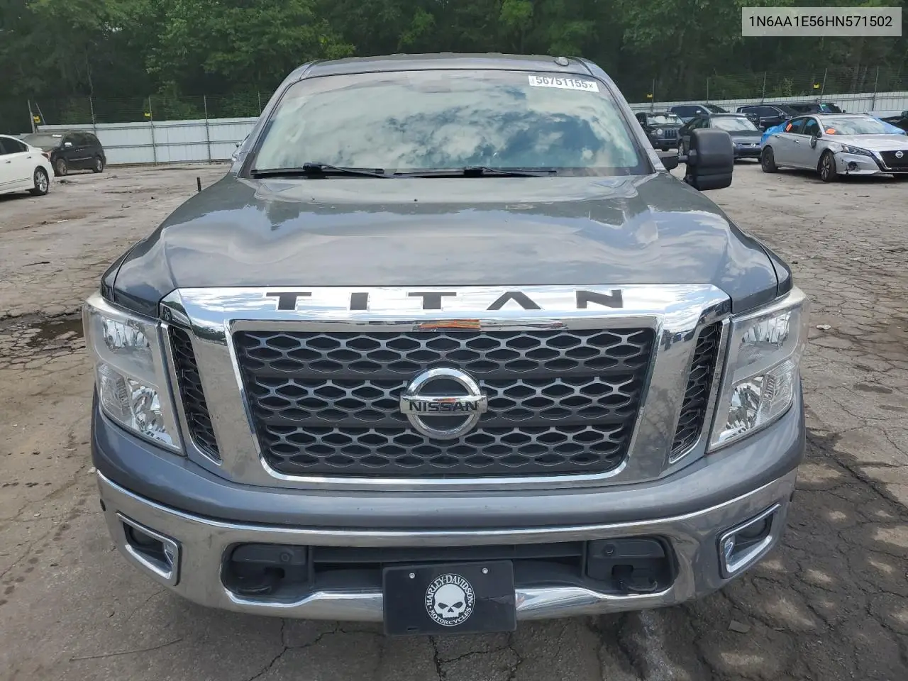 2017 Nissan Titan Sv VIN: 1N6AA1E56HN571502 Lot: 56751155