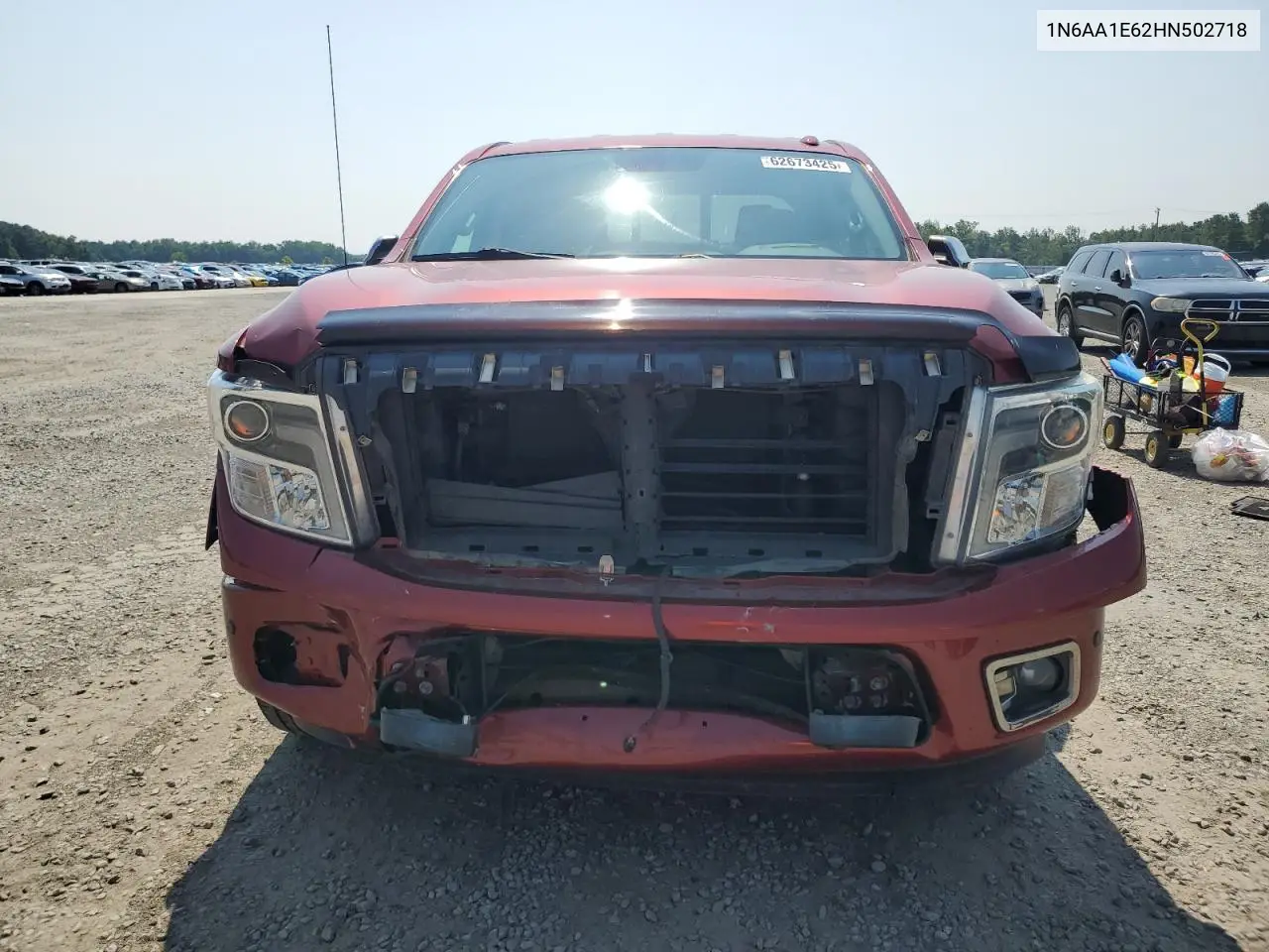 2017 Nissan Titan Sv VIN: 1N6AA1E62HN502718 Lot: 62673425