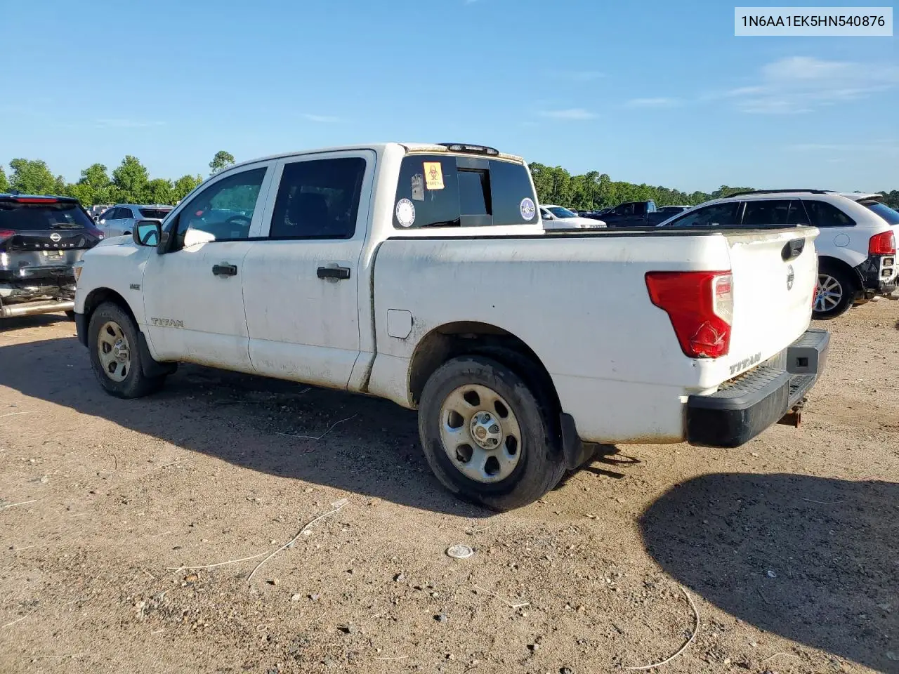 2017 Nissan Titan S VIN: 1N6AA1EK5HN540876 Lot: 62678365
