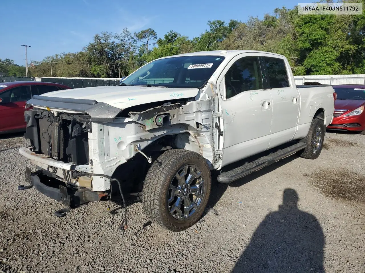2018 Nissan Titan Xd Sl VIN: 1N6AA1F40JN511792 Lot: 50505655