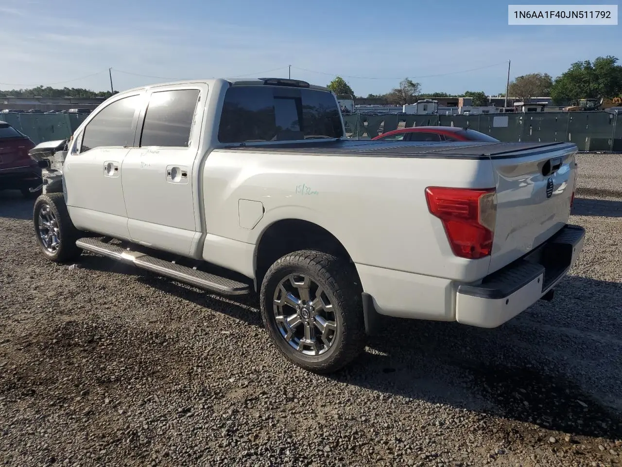 2018 Nissan Titan Xd Sl VIN: 1N6AA1F40JN511792 Lot: 50505655