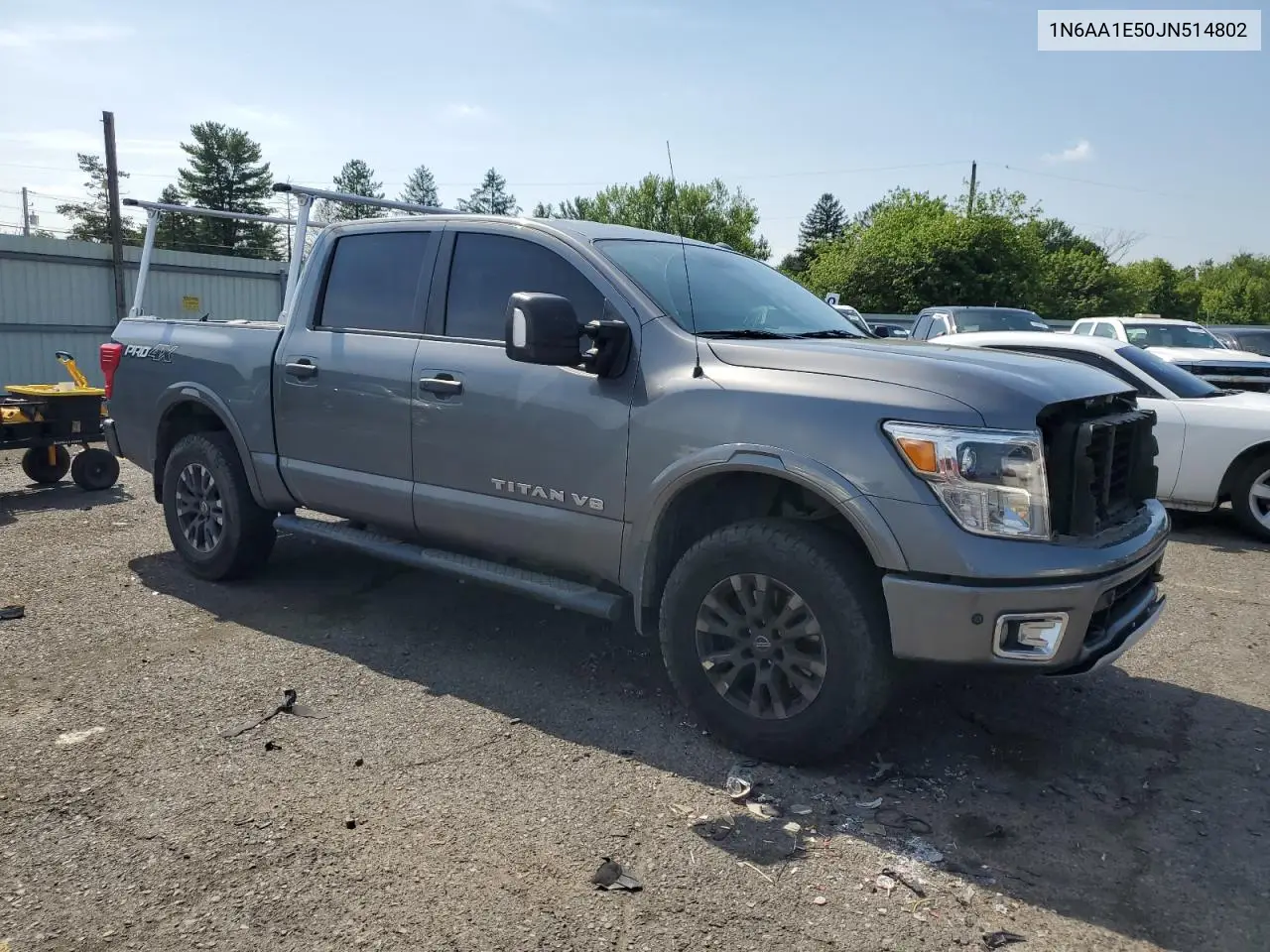 2018 Nissan Titan Sv VIN: 1N6AA1E50JN514802 Lot: 62342875