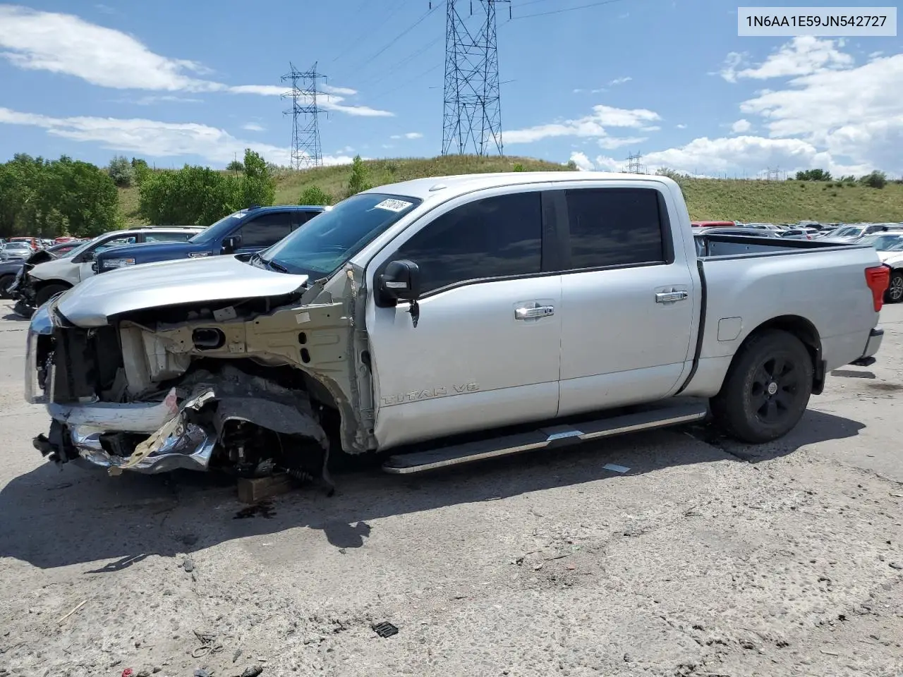 2018 Nissan Titan Sv VIN: 1N6AA1E59JN542727 Lot: 62706105