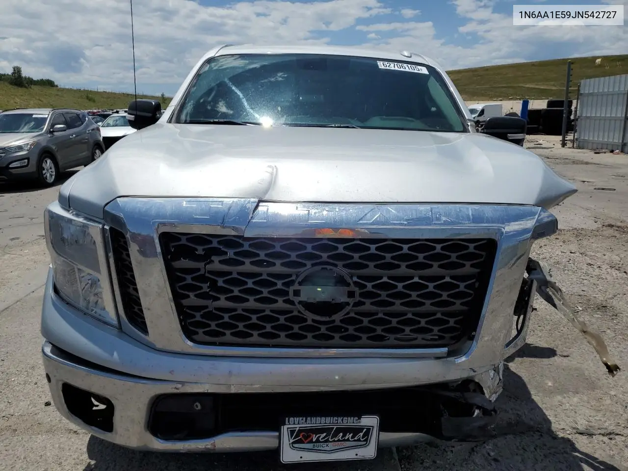 2018 Nissan Titan Sv VIN: 1N6AA1E59JN542727 Lot: 62706105