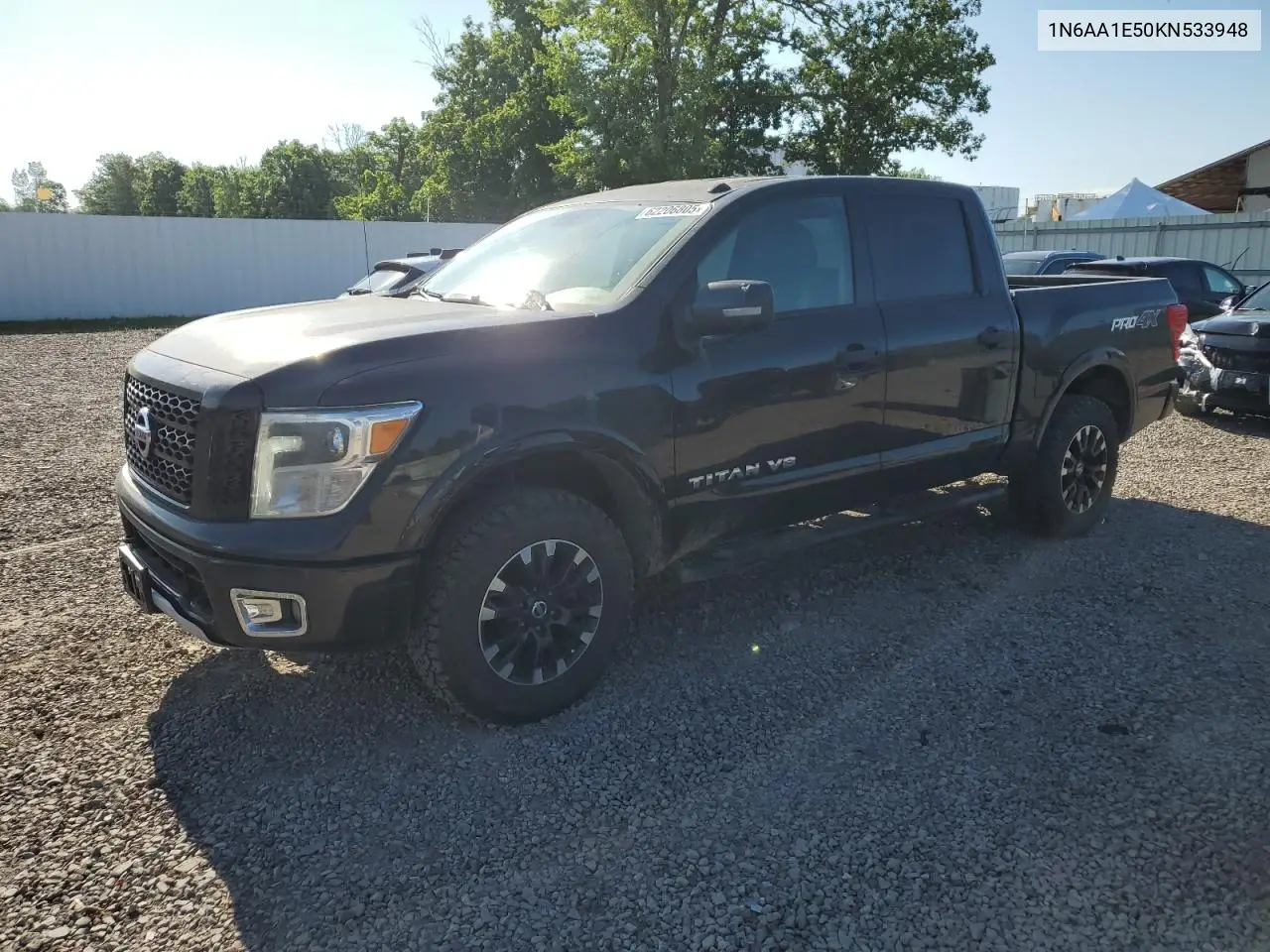 2019 Nissan Titan Sv VIN: 1N6AA1E50KN533948 Lot: 62206805