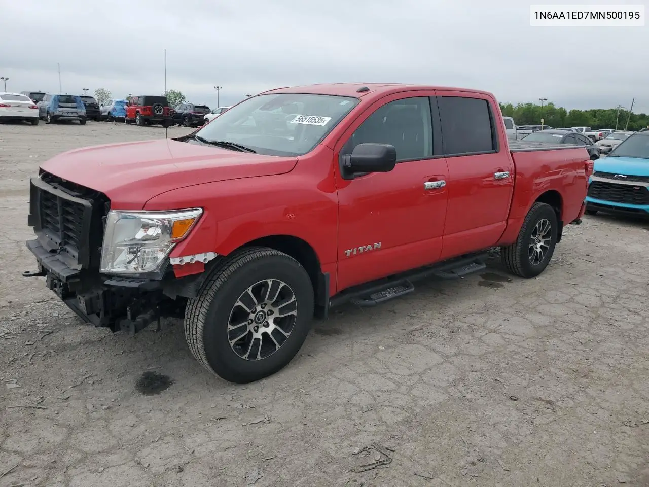 2021 Nissan Titan Sv VIN: 1N6AA1ED7MN500195 Lot: 56515535