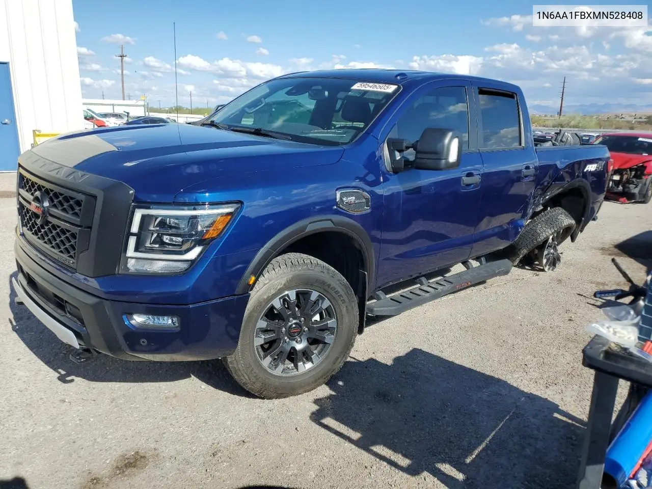 2021 Nissan Titan Xd Sv VIN: 1N6AA1FBXMN528408 Lot: 59546505