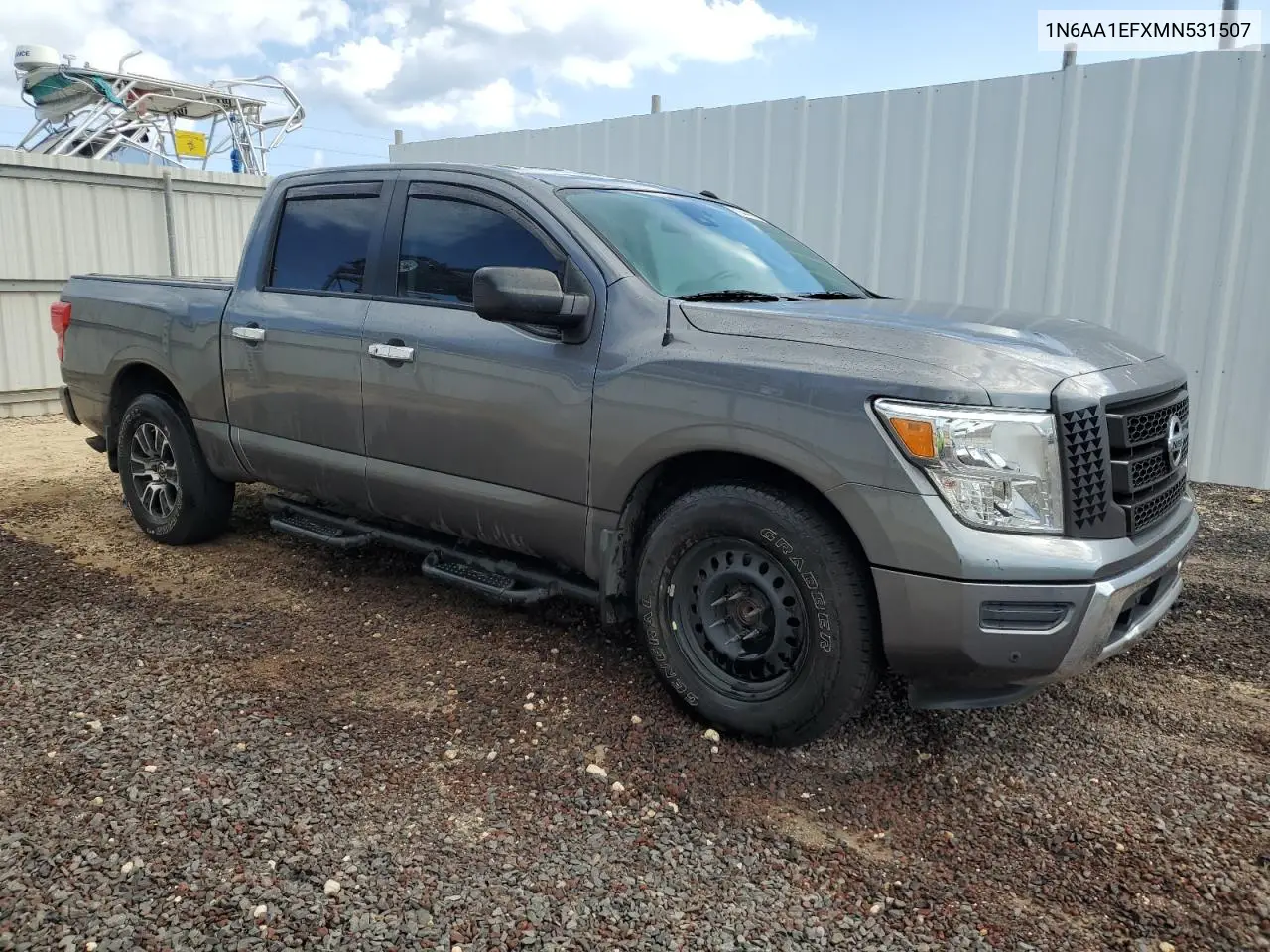 2021 Nissan Titan Sv VIN: 1N6AA1EFXMN531507 Lot: 60255315