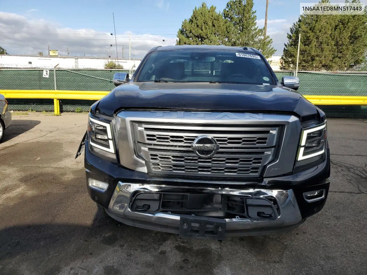 2021 Nissan Titan Sv VIN: 1N6AA1ED8MN517443 Lot: 61867695