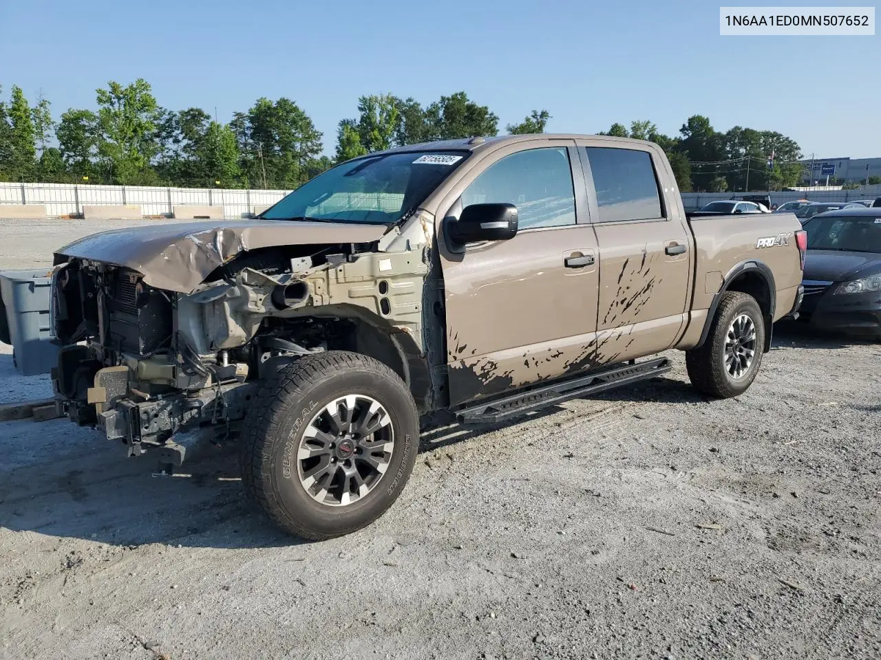 2021 Nissan Titan Sv VIN: 1N6AA1ED0MN507652 Lot: 62156505