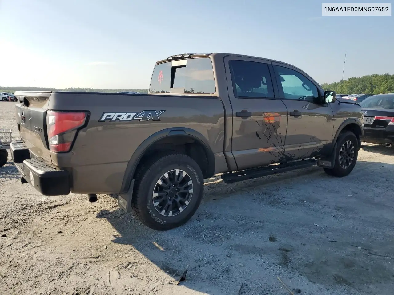 2021 Nissan Titan Sv VIN: 1N6AA1ED0MN507652 Lot: 62156505