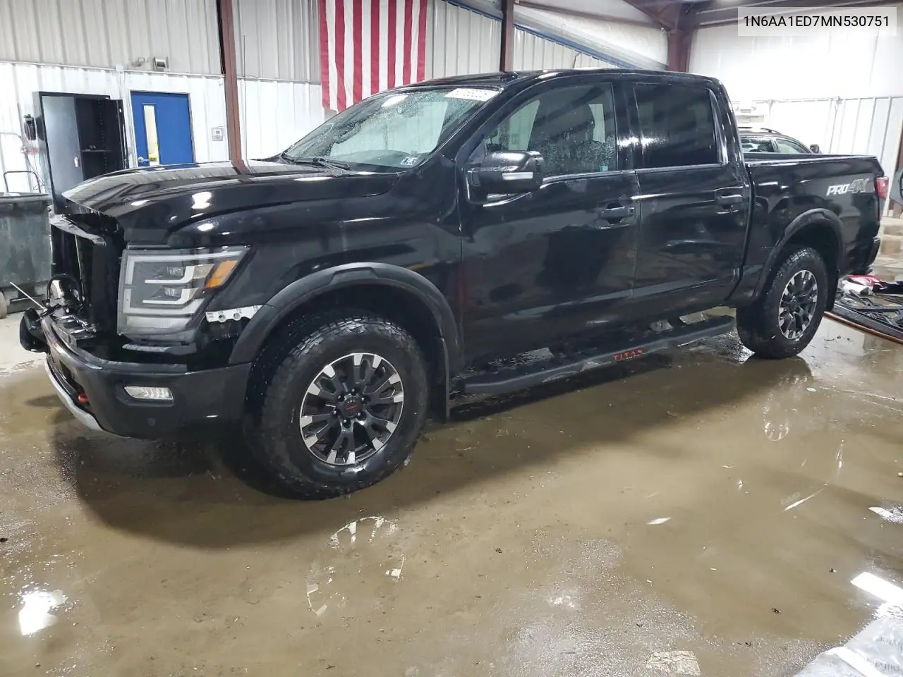 2021 Nissan Titan Sv VIN: 1N6AA1ED7MN530751 Lot: 62183225