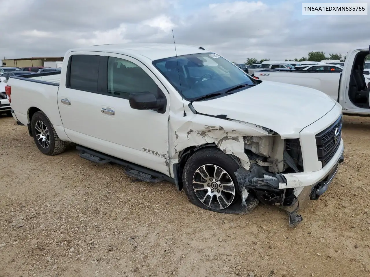 2021 Nissan Titan Sv VIN: 1N6AA1EDXMN535765 Lot: 63125075
