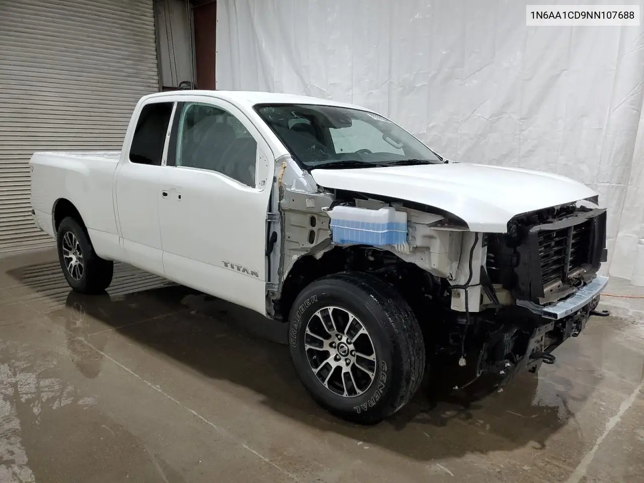 2022 Nissan Titan Sv VIN: 1N6AA1CD9NN107688 Lot: 58508475