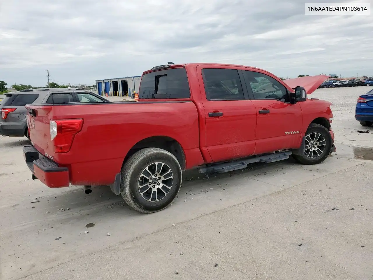 2023 Nissan Titan Sv VIN: 1N6AA1ED4PN103614 Lot: 63626615