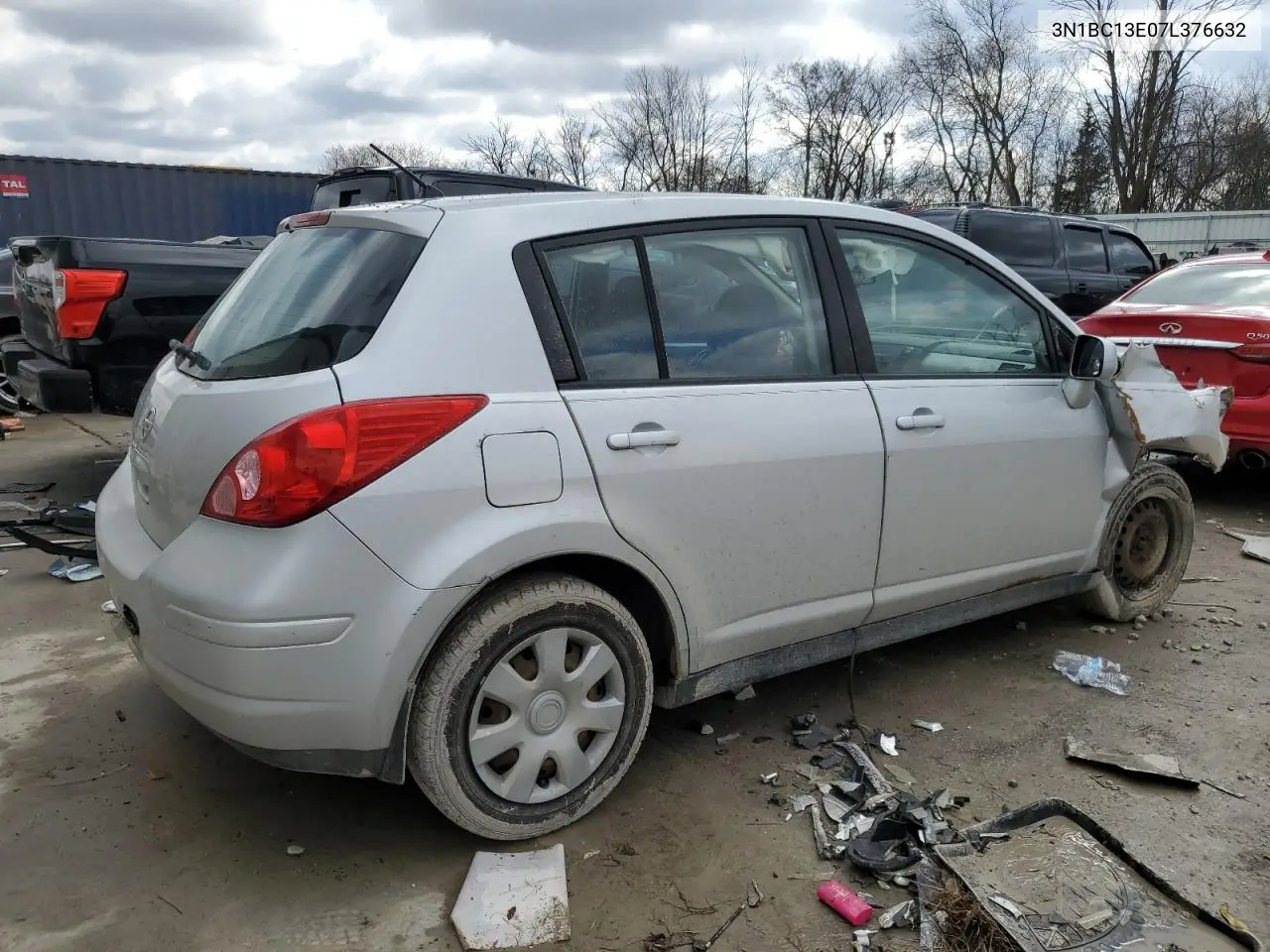 2007 Nissan Versa S VIN: 3N1BC13E07L376632 Lot: 46921235