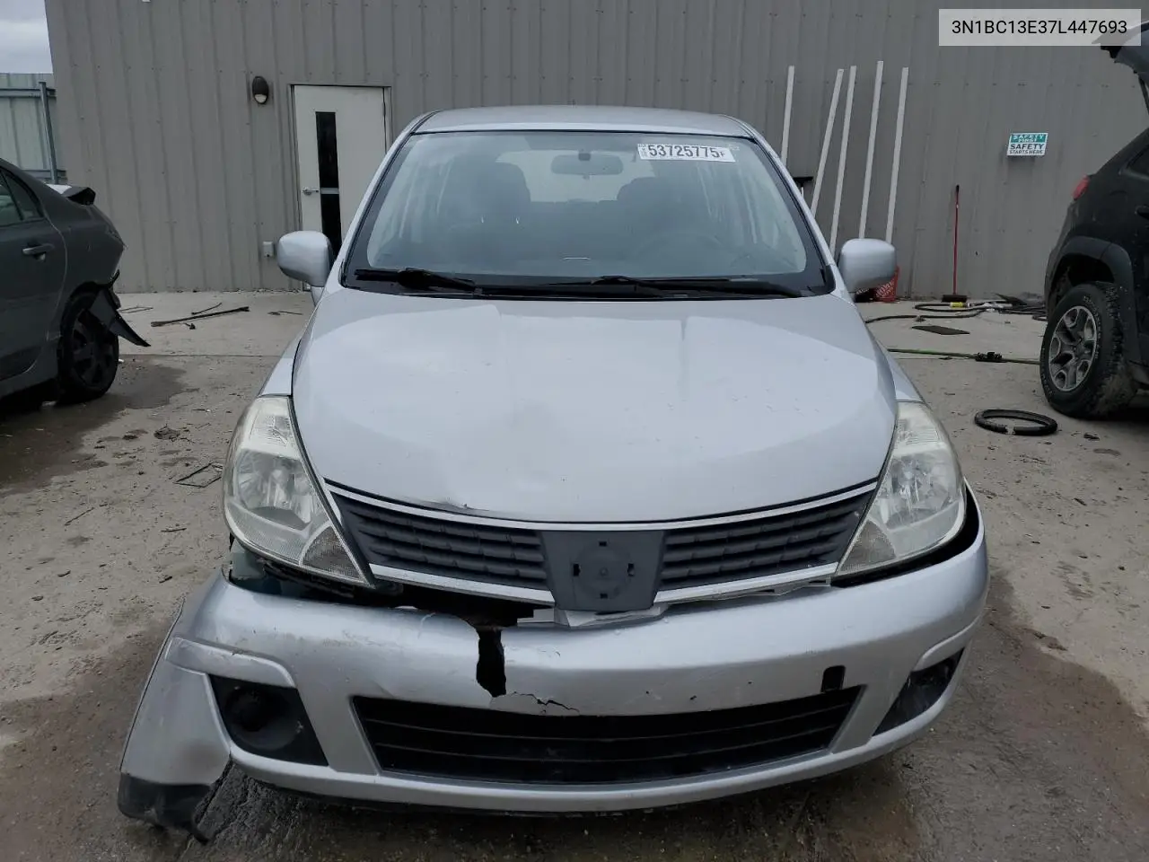 2007 Nissan Versa S VIN: 3N1BC13E37L447693 Lot: 53725775