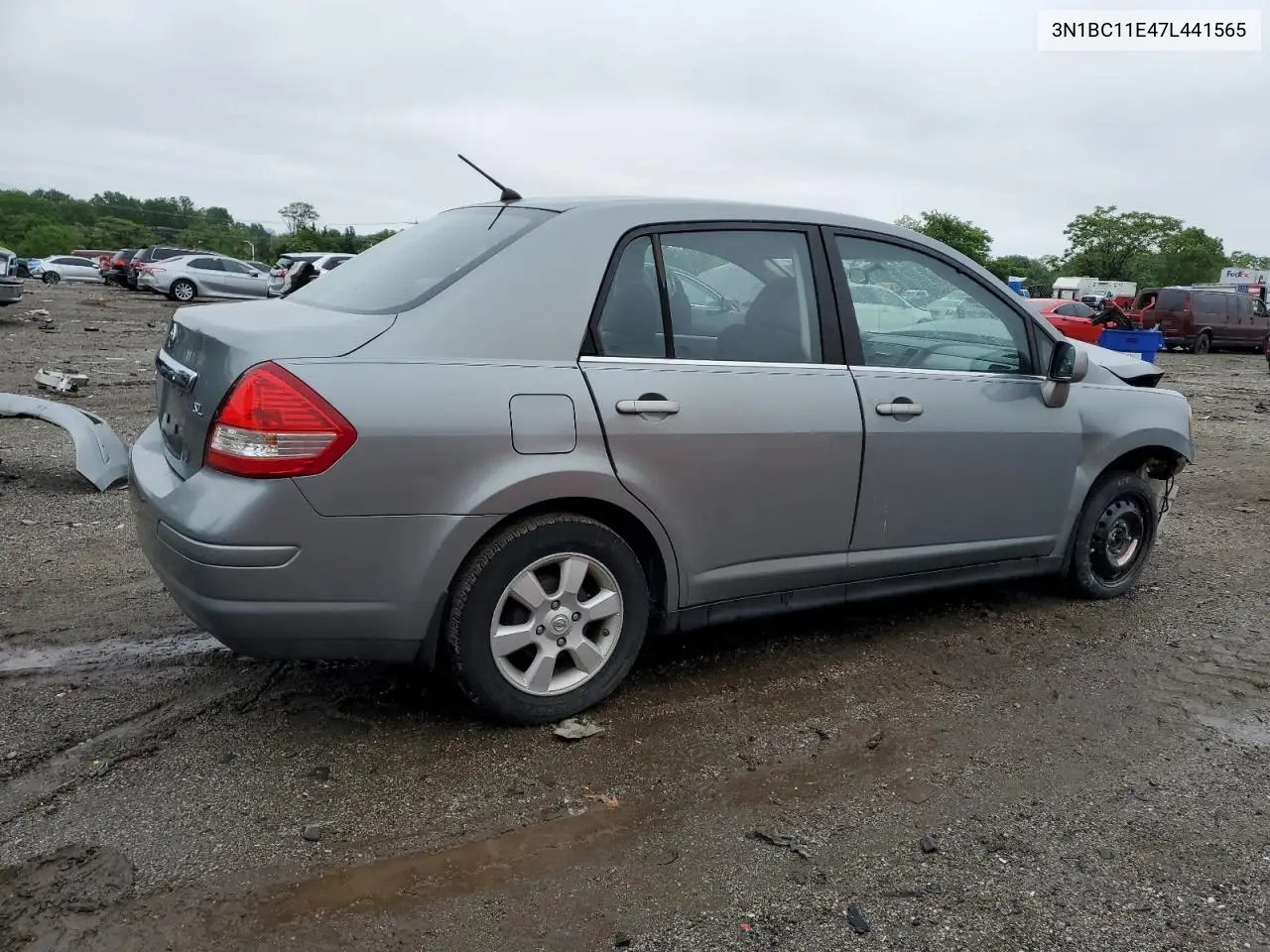 2007 Nissan Versa S VIN: 3N1BC11E47L441565 Lot: 56542435