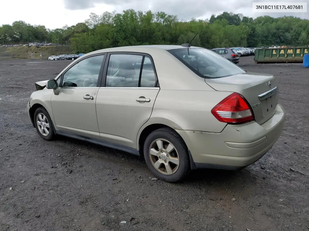 2007 Nissan Versa S VIN: 3N1BC11E17L407681 Lot: 56639385