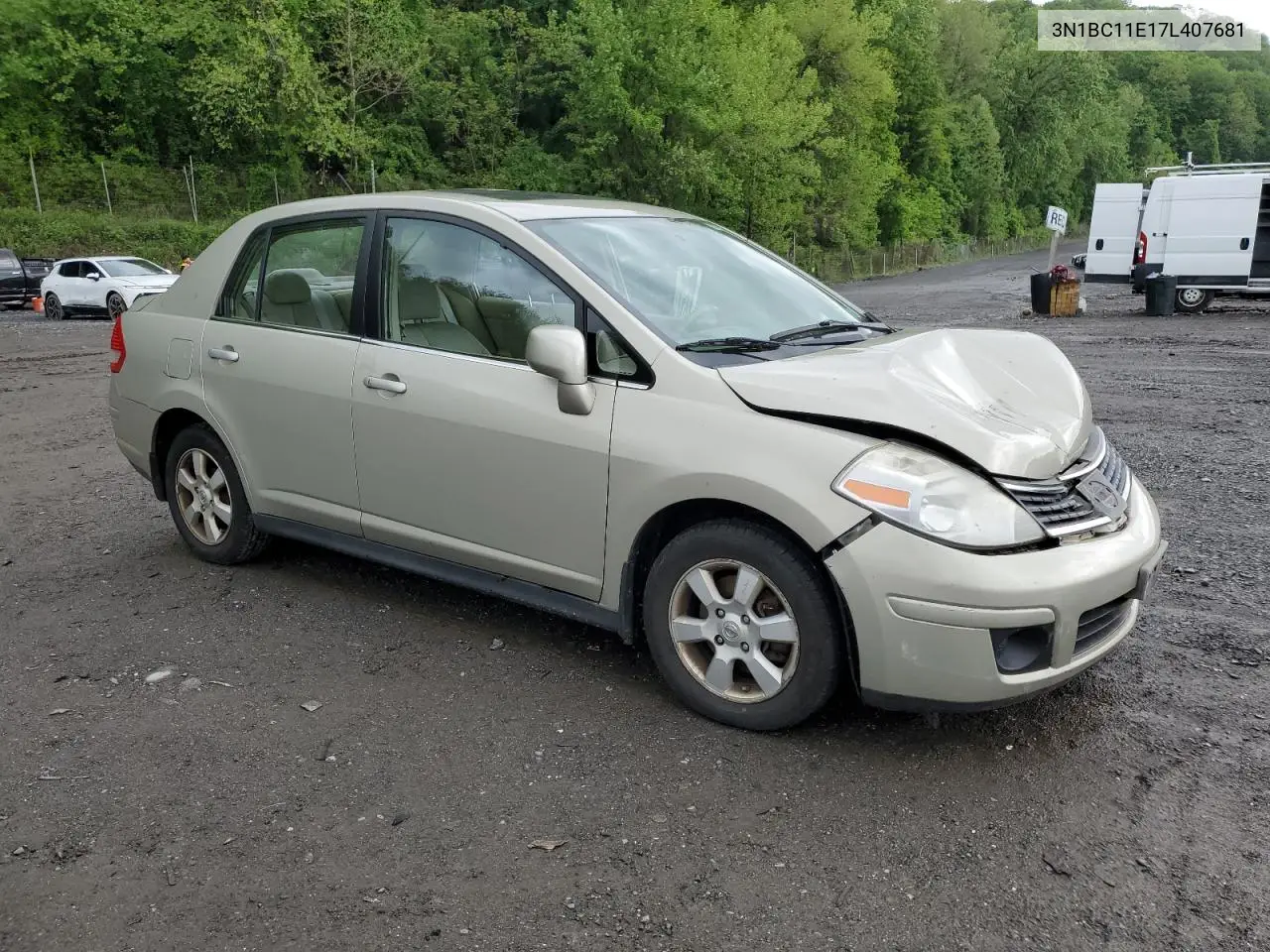 2007 Nissan Versa S VIN: 3N1BC11E17L407681 Lot: 56639385