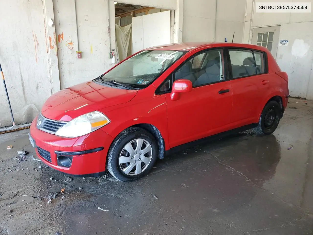 2007 Nissan Versa S VIN: 3N1BC13E57L378568 Lot: 56716455