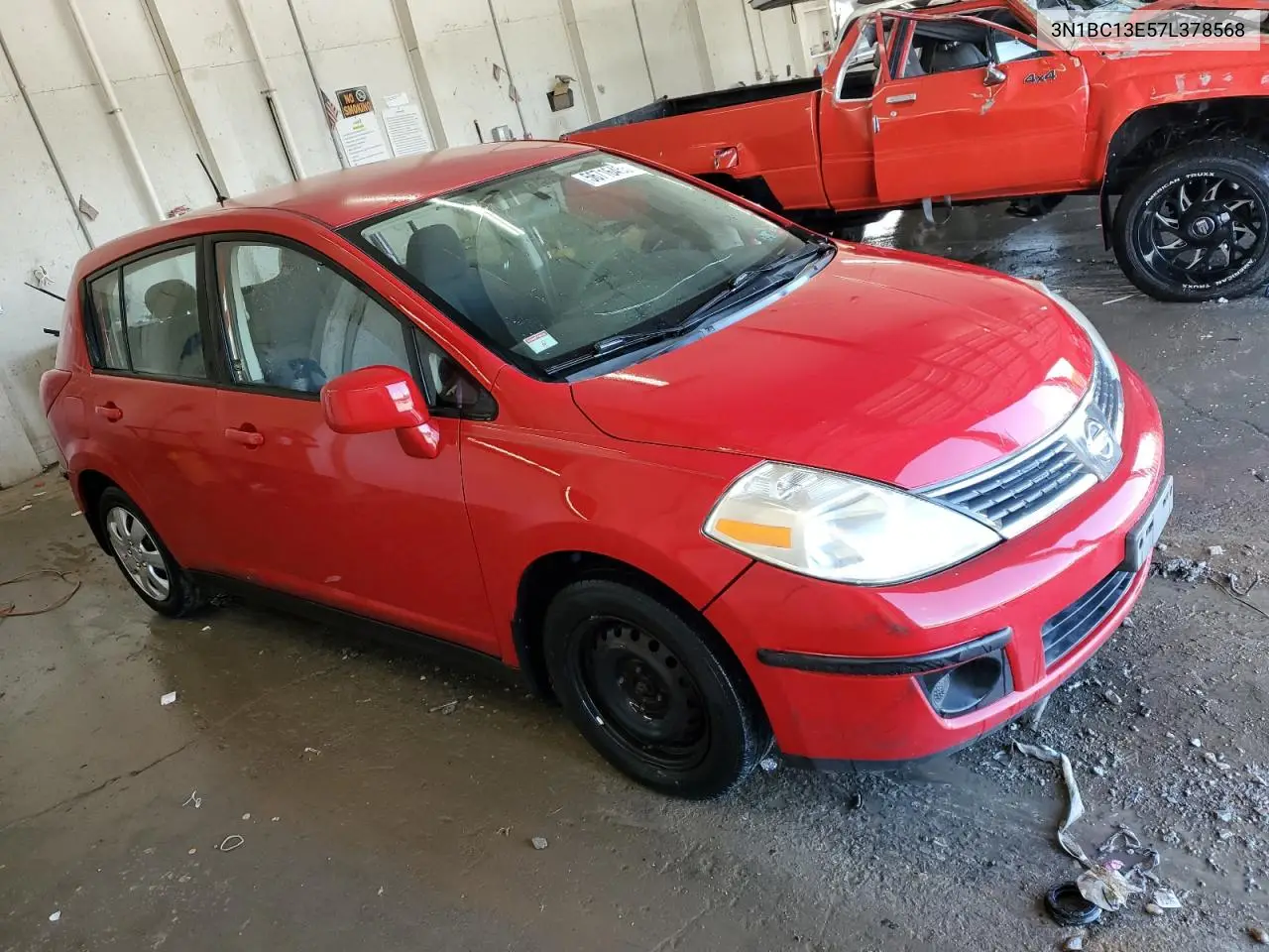 2007 Nissan Versa S VIN: 3N1BC13E57L378568 Lot: 56716455