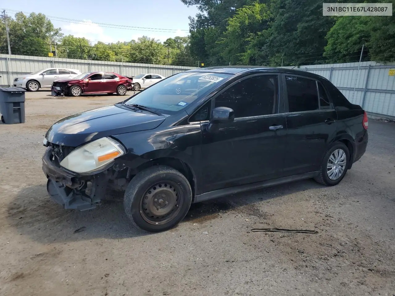 2007 Nissan Versa S VIN: 3N1BC11E67L428087 Lot: 62263825