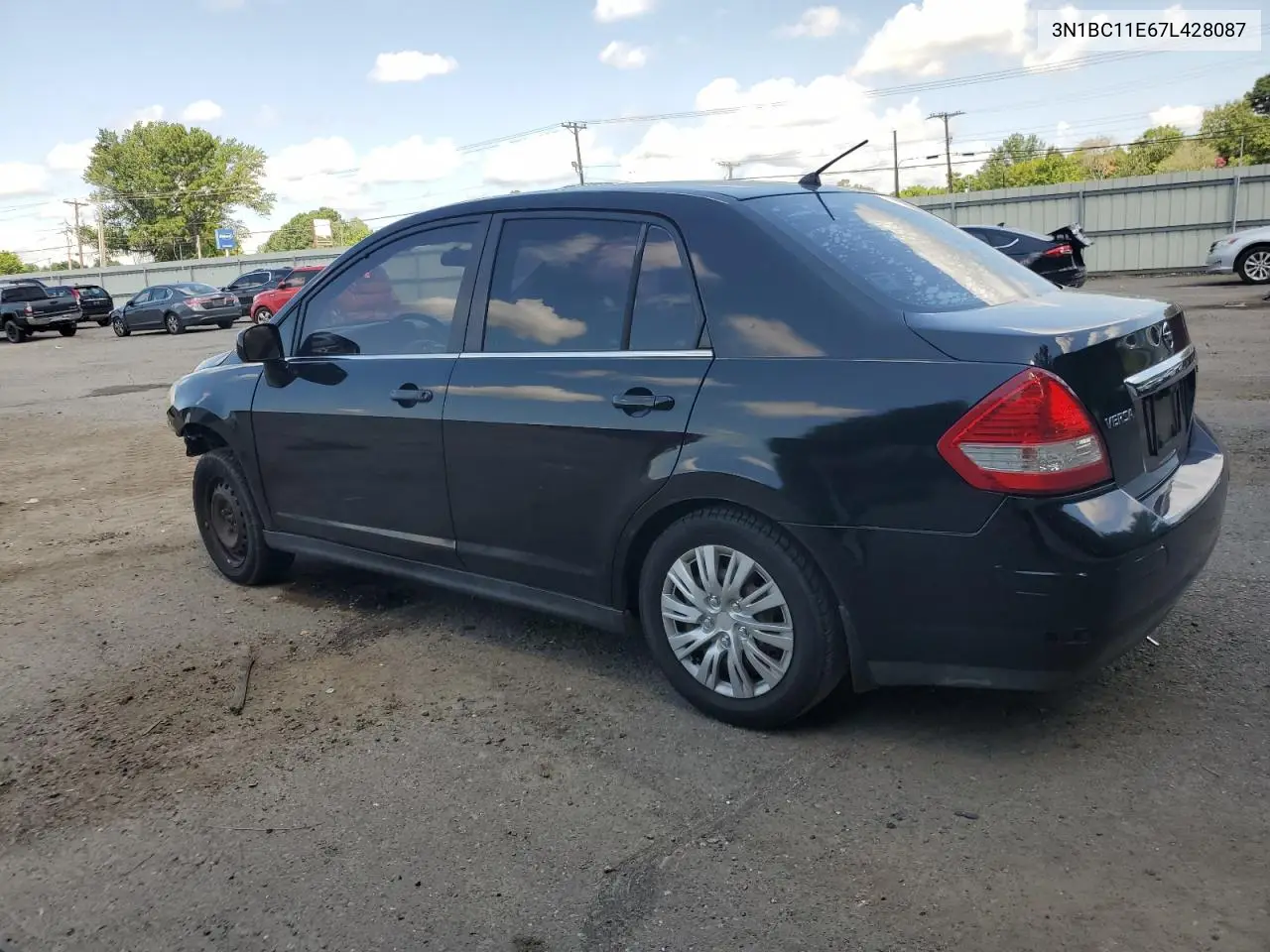 2007 Nissan Versa S VIN: 3N1BC11E67L428087 Lot: 62263825