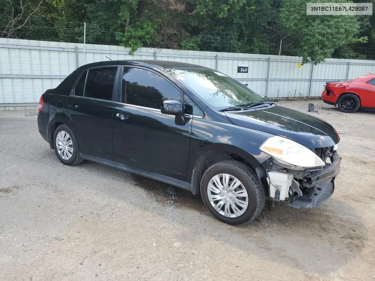 2007 Nissan Versa S VIN: 3N1BC11E67L428087 Lot: 62263825