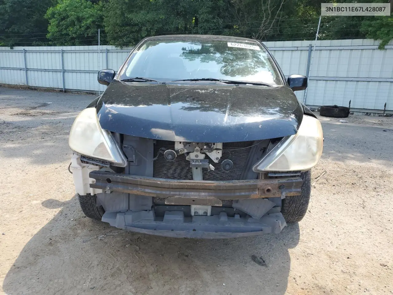 2007 Nissan Versa S VIN: 3N1BC11E67L428087 Lot: 62263825