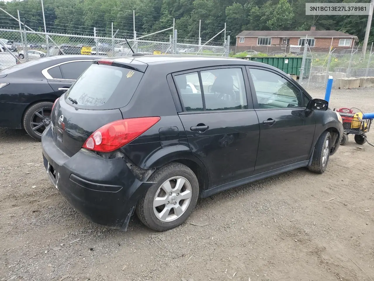 2007 Nissan Versa S VIN: 3N1BC13E27L378981 Lot: 62649345