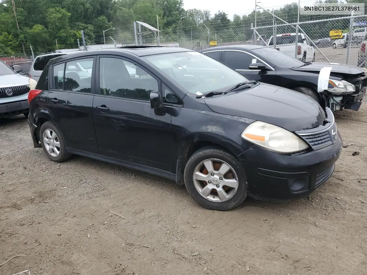 2007 Nissan Versa S VIN: 3N1BC13E27L378981 Lot: 62649345