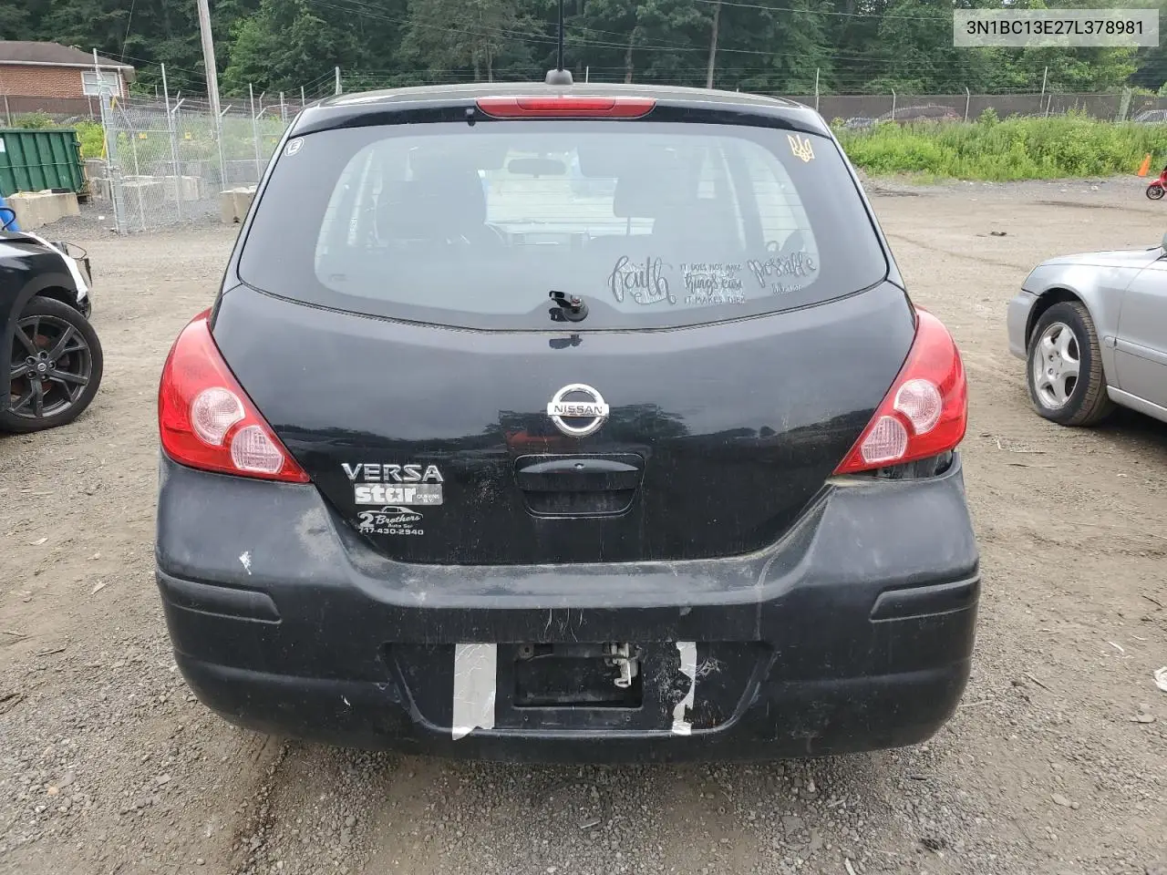 2007 Nissan Versa S VIN: 3N1BC13E27L378981 Lot: 62649345