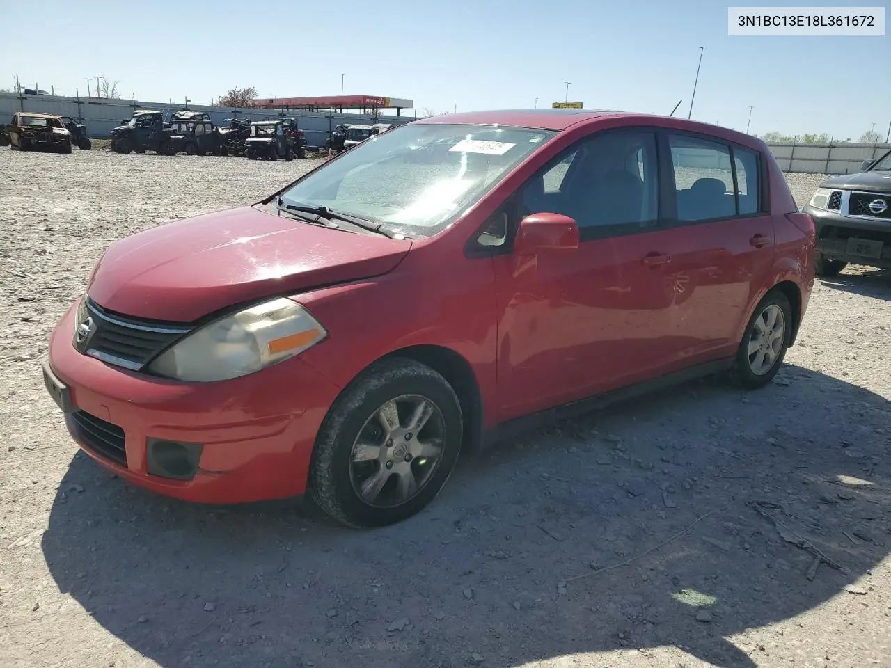 2008 Nissan Versa S VIN: 3N1BC13E18L361672 Lot: 52194645