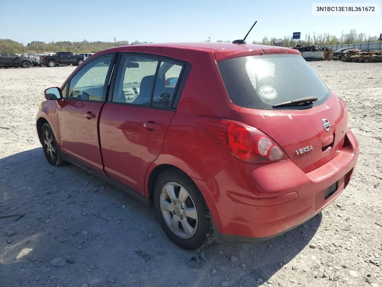 2008 Nissan Versa S VIN: 3N1BC13E18L361672 Lot: 52194645