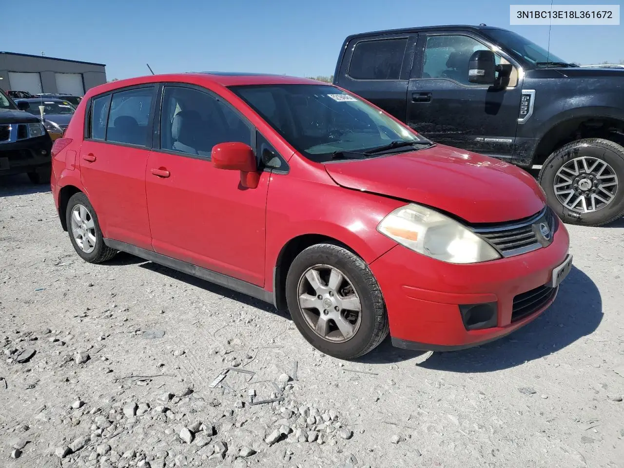 2008 Nissan Versa S VIN: 3N1BC13E18L361672 Lot: 52194645