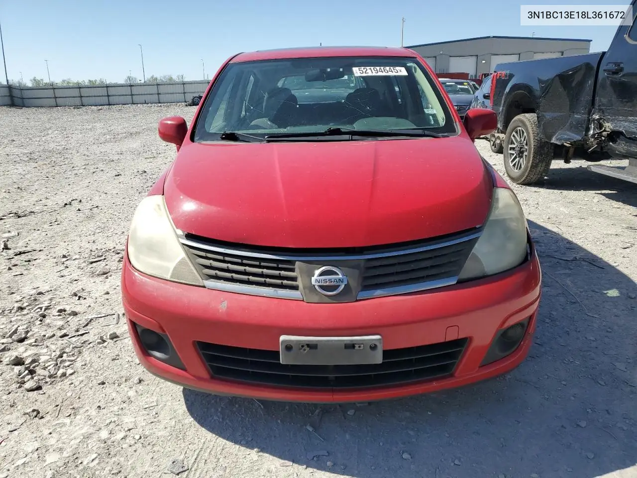 2008 Nissan Versa S VIN: 3N1BC13E18L361672 Lot: 52194645
