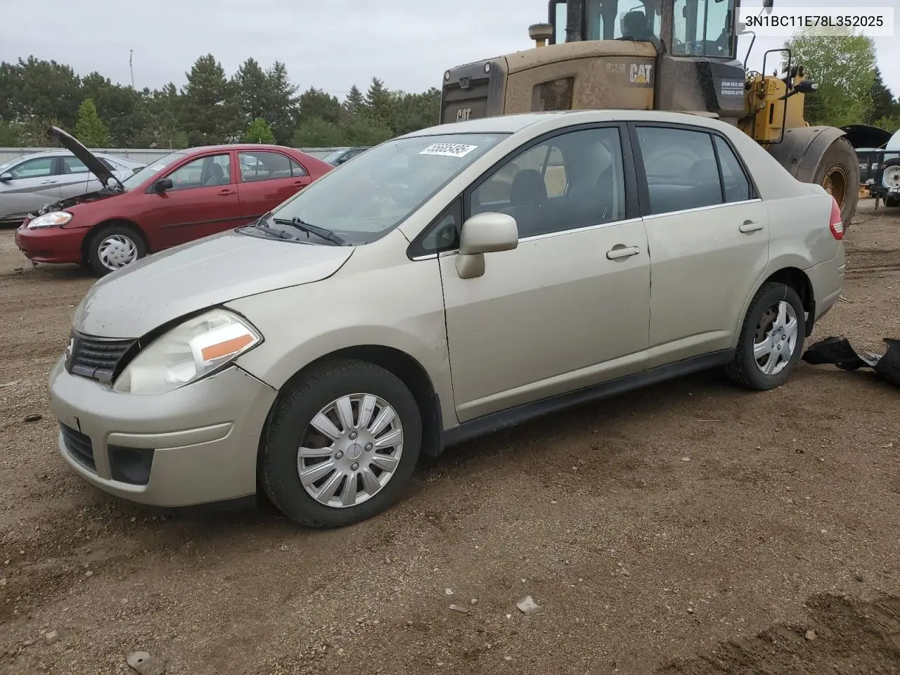 2008 Nissan Versa S VIN: 3N1BC11E78L352025 Lot: 55685495