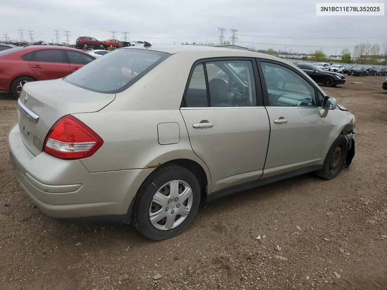 2008 Nissan Versa S VIN: 3N1BC11E78L352025 Lot: 55685495